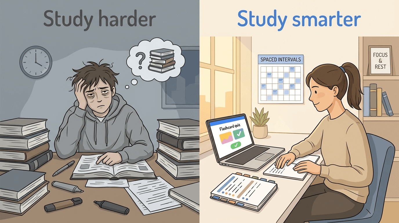 Srovnání intenzivního biflování a chytrého studia s AI