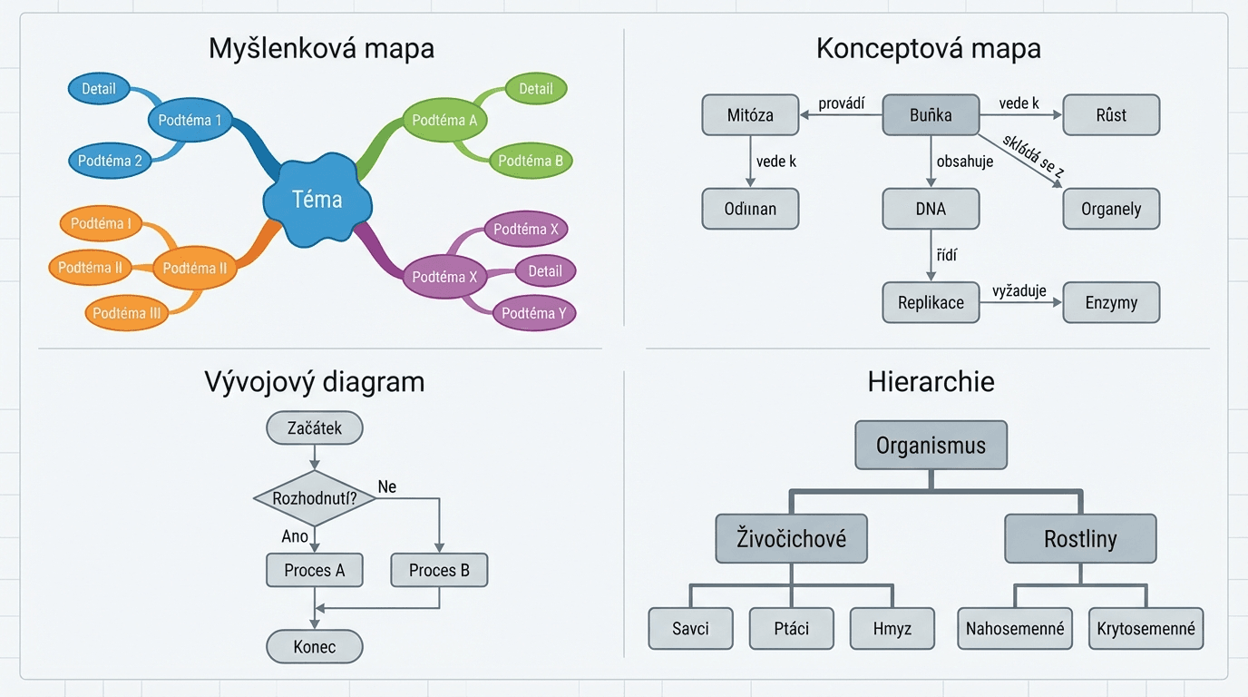 Šest kroků pro vytvoření vizuálního shrnutí učiva