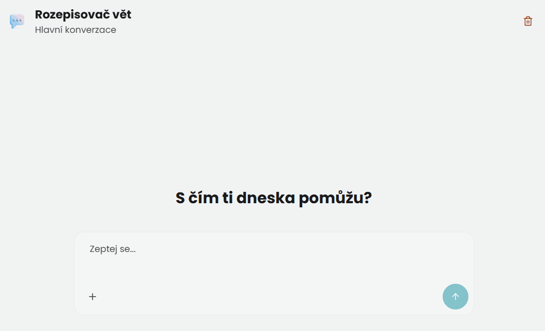 Konverzace s AI asistentem