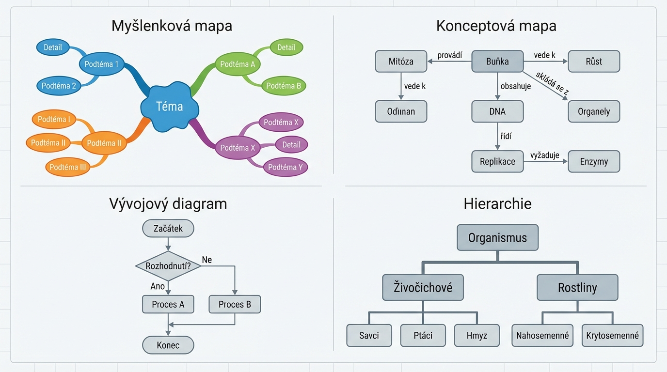 Šest kroků pro vytvoření vizuálního shrnutí učiva